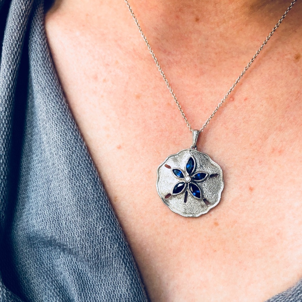 SOLD Kay Jeweler’s Blue Sapphire Sand Dollar